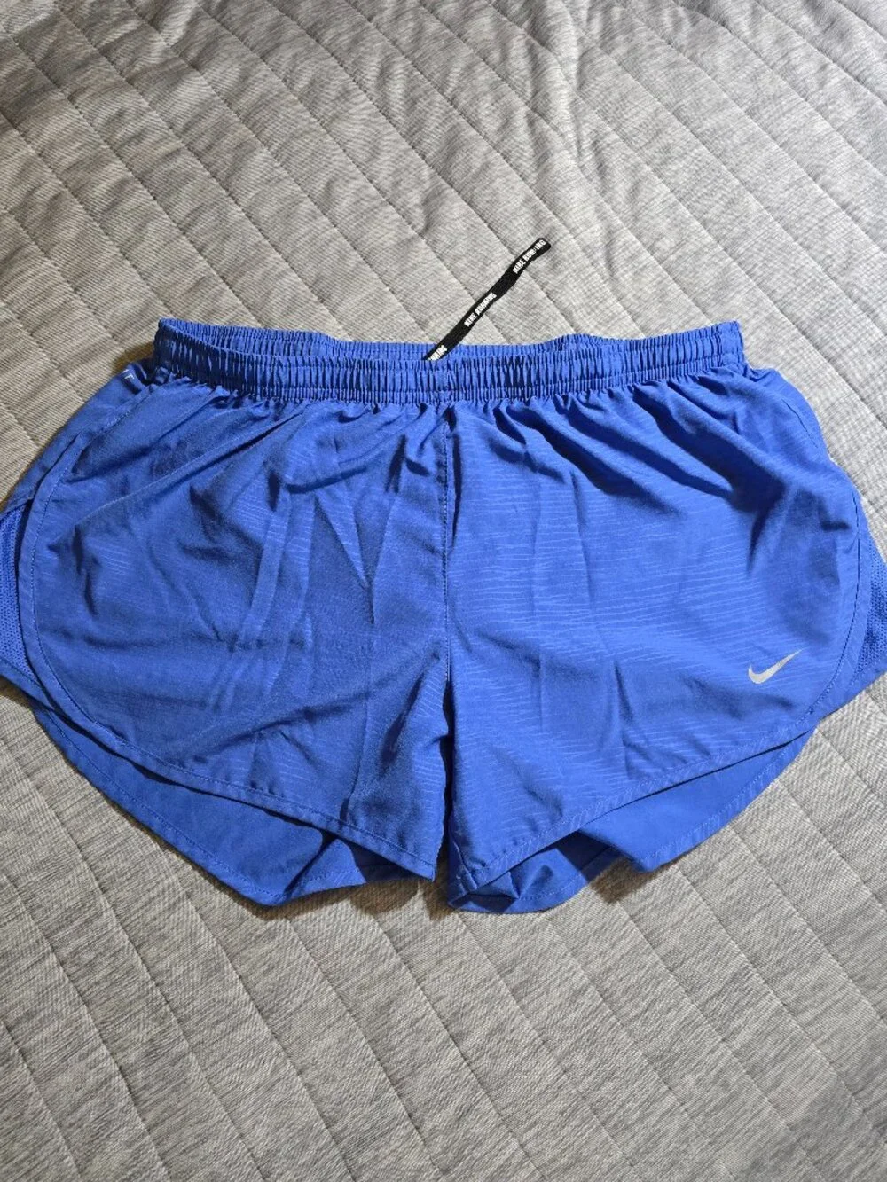 Nike Women's Dri-Fit Running Shorts - Blue - Medium